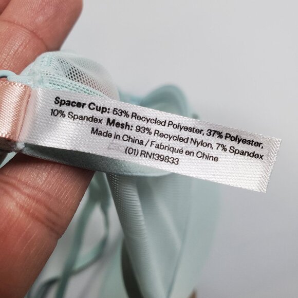 Thirdlove Bare Mesh Front Close Racerback Bra Women 30E NWT Semi Sheer Smooth - Picture 14 of 16